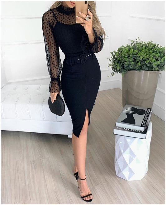 Robe en Maille Douce à Bretelles