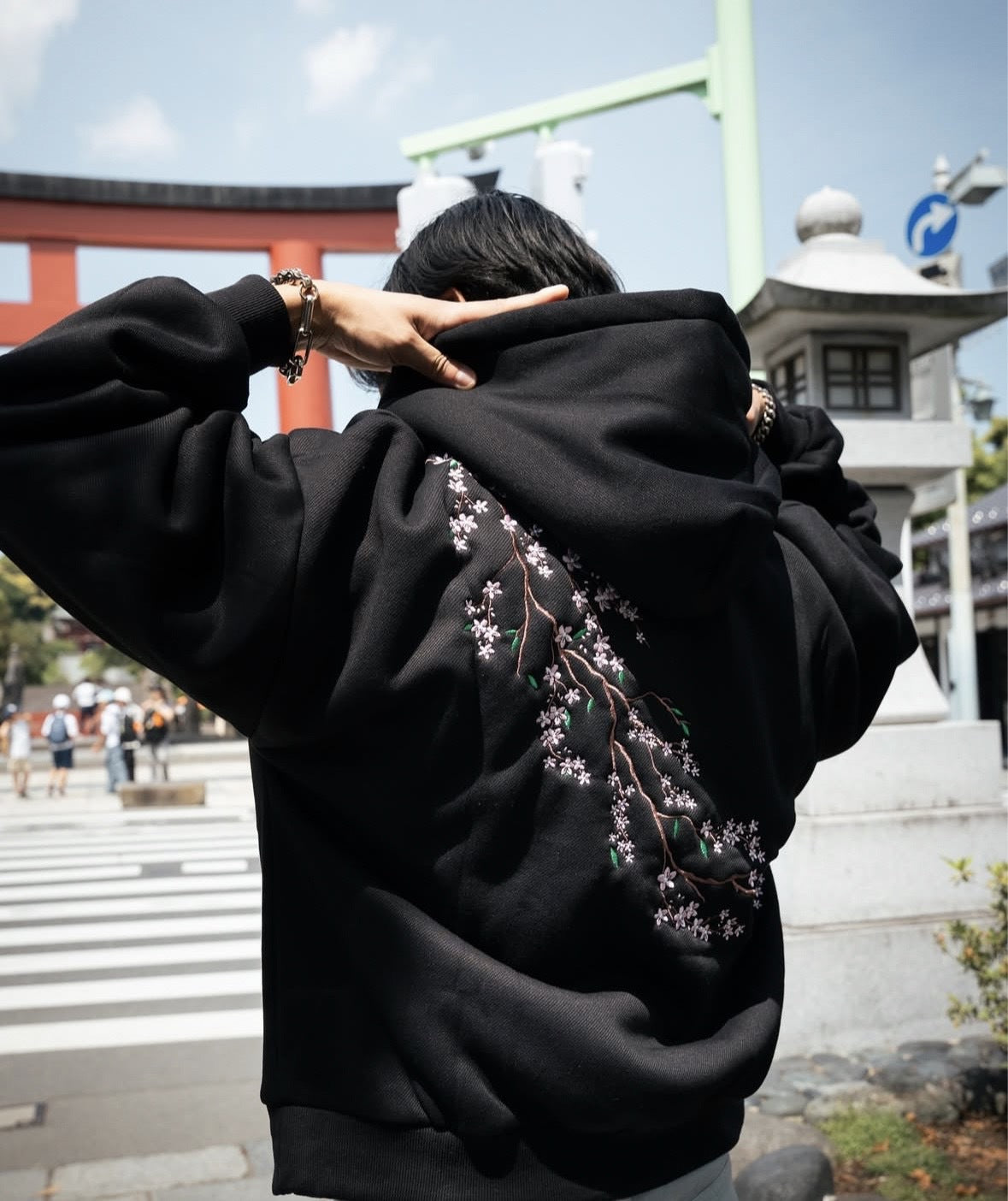 Sweat à Capuche Street Retro – Cerisier, Homme & Femme