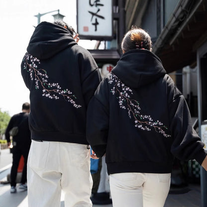 Sweat à Capuche Street Retro – Cerisier, Homme & Femme